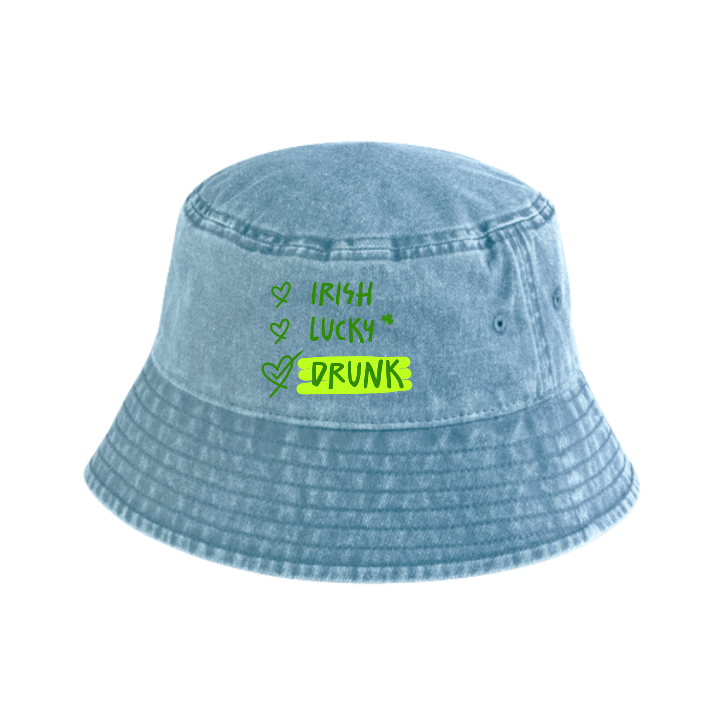 Irish Lucky Drunk Bucket Hat