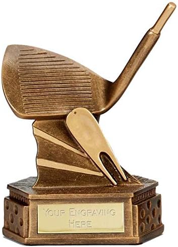 Personalised Engraved Hexagon Golf Iron 6 Inch (15cm)