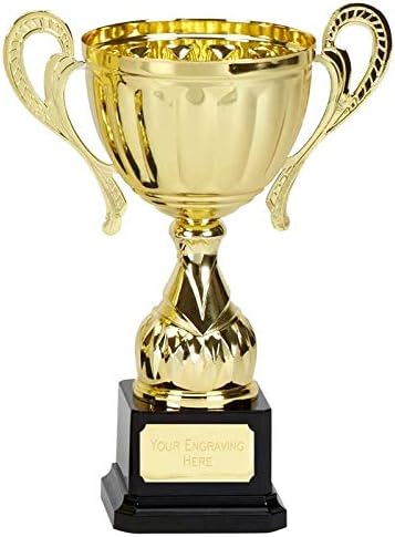 Personalised Engraved Link Track Gold Cup 12 Inch (30.5cm)