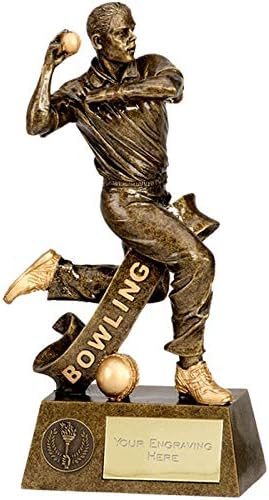 Personalised Engraved Pinnacle Cricket Bowler 7 1/4 Inch (18.5cm)
