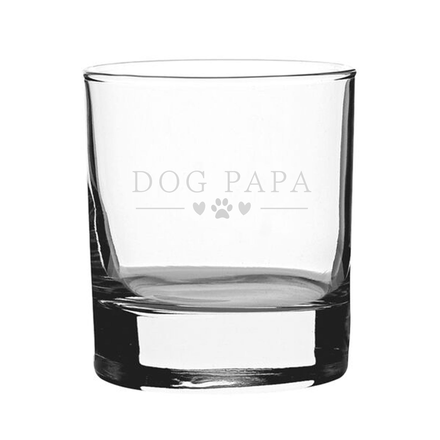 Dog Papa - Engraved Novelty Whisky Tumbler Image 2