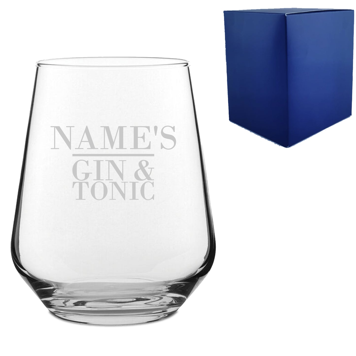 Engraved Allegra 15.5oz Tumbler with Name's Gin and Tonic Design Image 1
