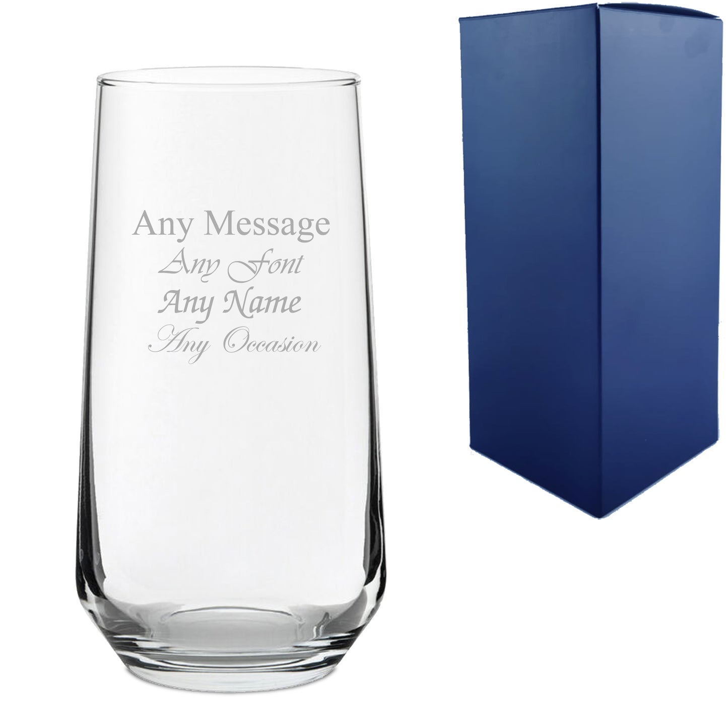 Engraved Allegra 16.5oz Hiball Glass Image 1