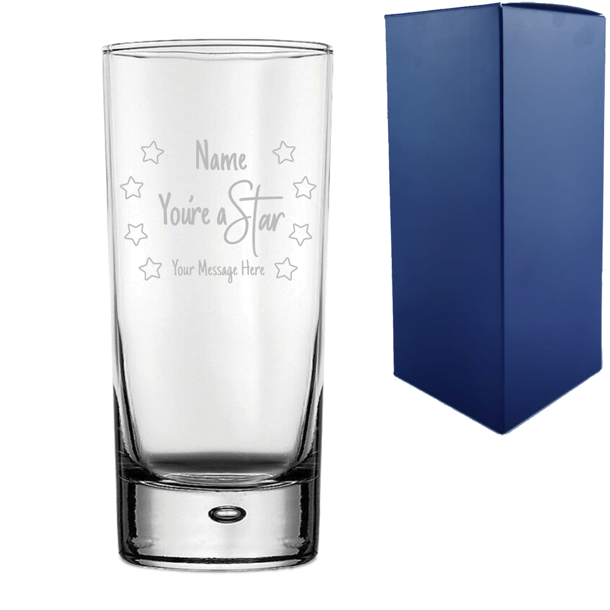 Engraved Hiball Glass with You're A Star Design Image 1