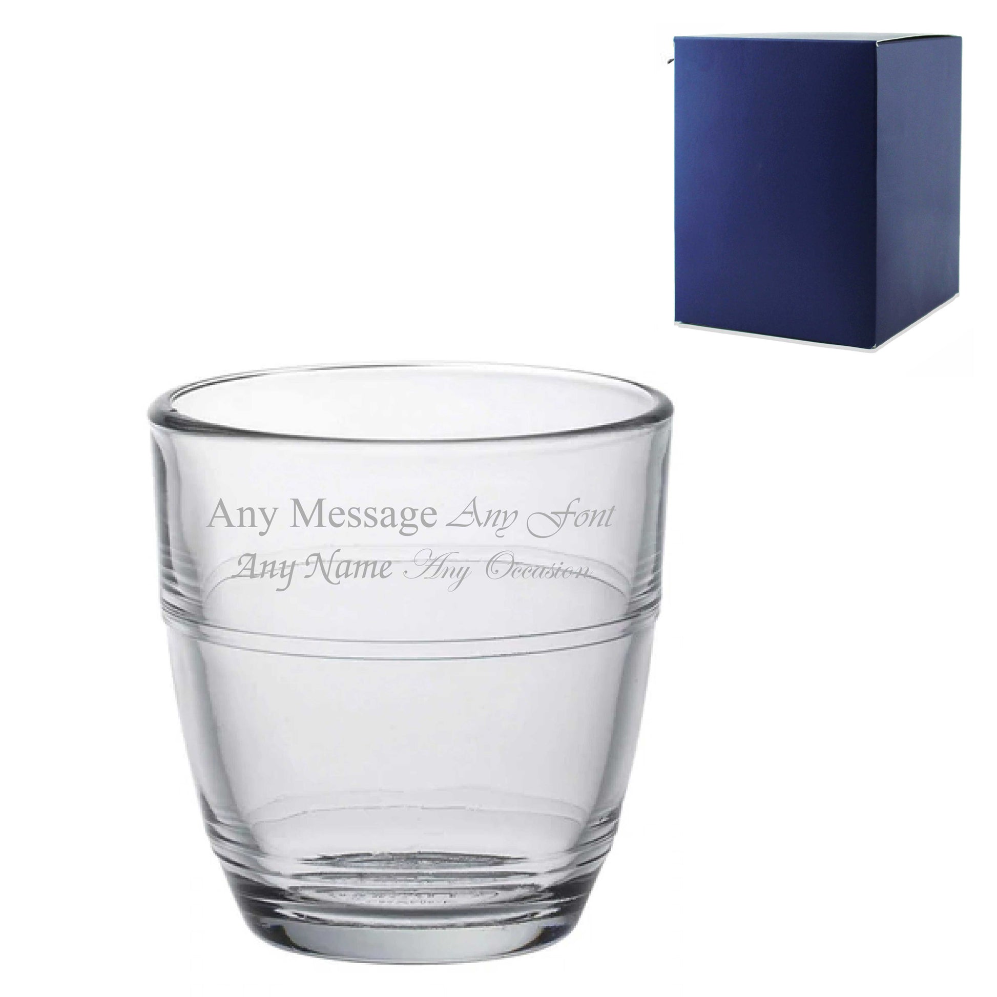 Engraved 160ml Curved Stacking Tumbler with Gift Box Image 2
