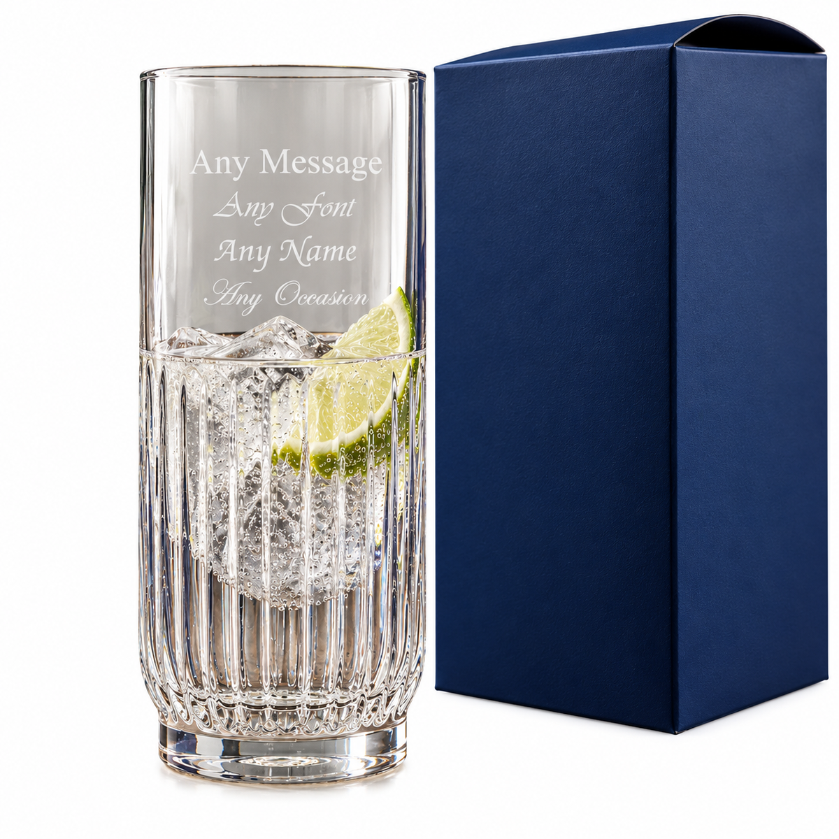 Personalised 395ml Campana Highball Glass - Engraved With Gift Box