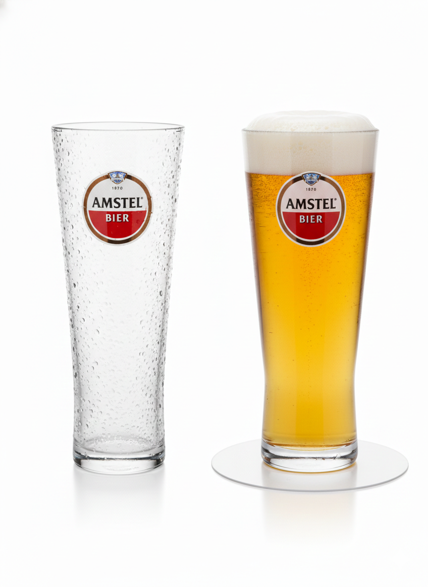 Amstel Branded 20oz Pint Glass