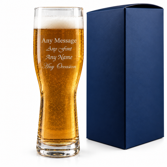 Personalised Aspen Pint Glass - Engraved With Gift Box