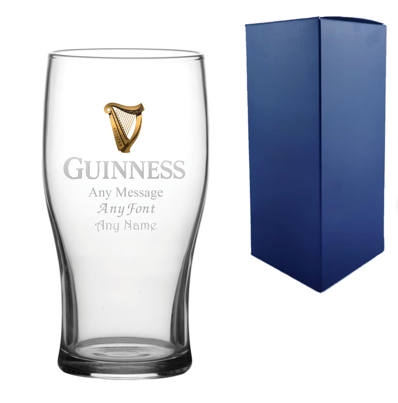 Personalised Engraved Official Guinness Glass
