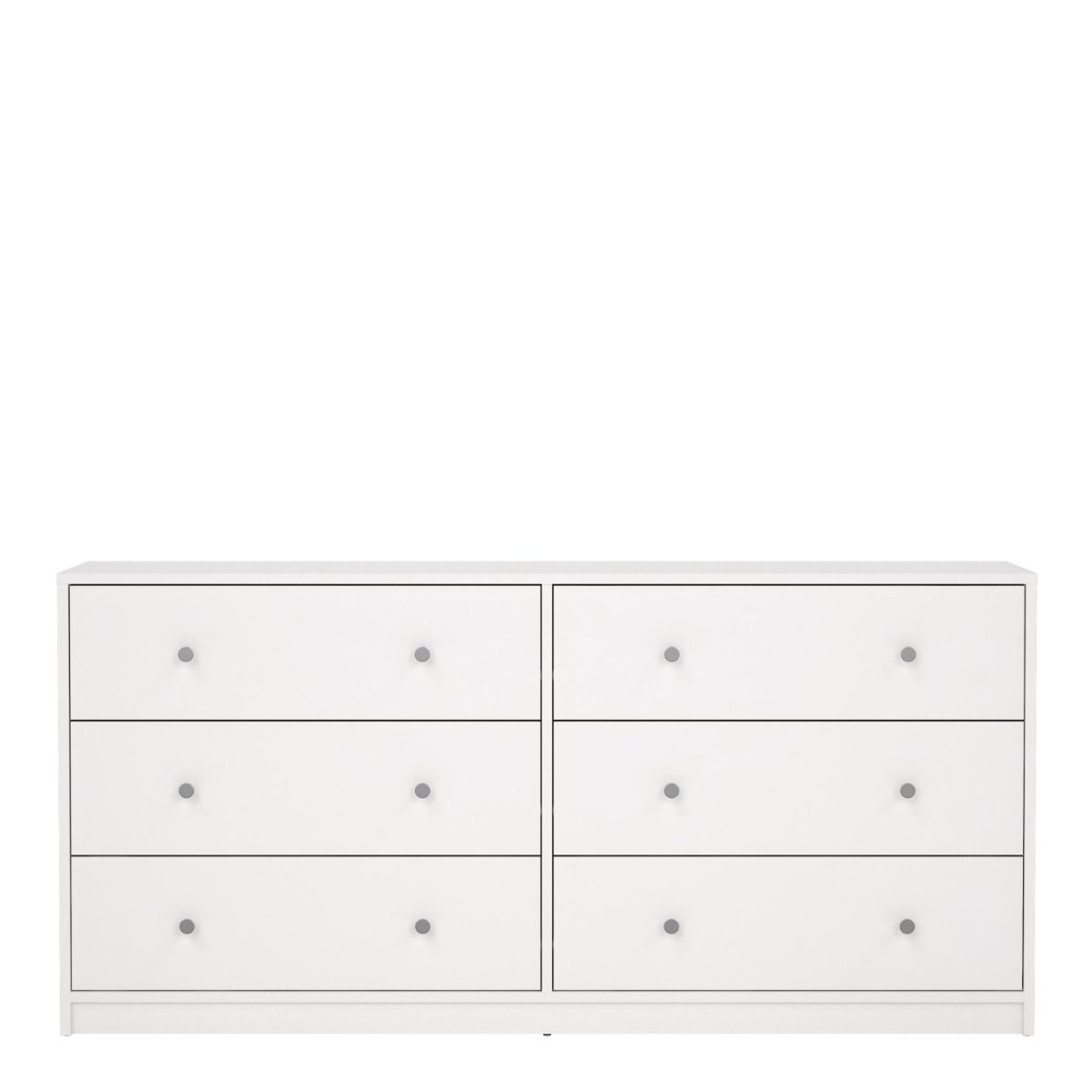 Modern Wooden Chest Of 6 (3+3) Drawers