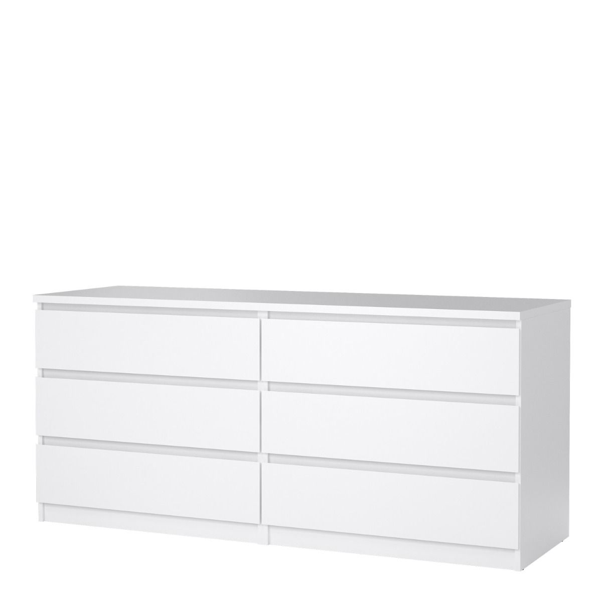 Modern Wooden Large Chest Of 6 Drawers W 153.8 x H 70.1 x D 50 cm