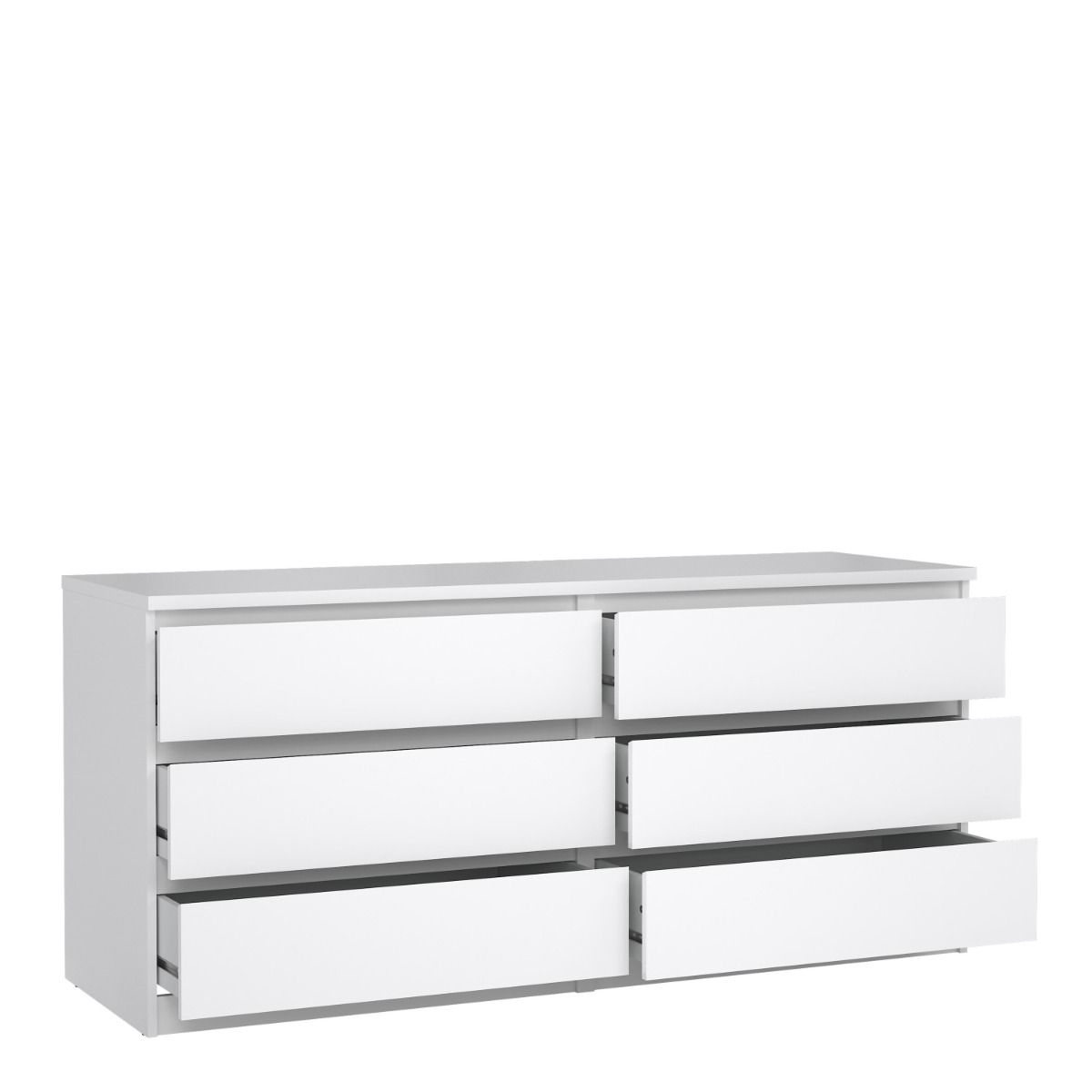 Modern Wooden Large Chest Of 6 Drawers W 153.8 x H 70.1 x D 50 cm