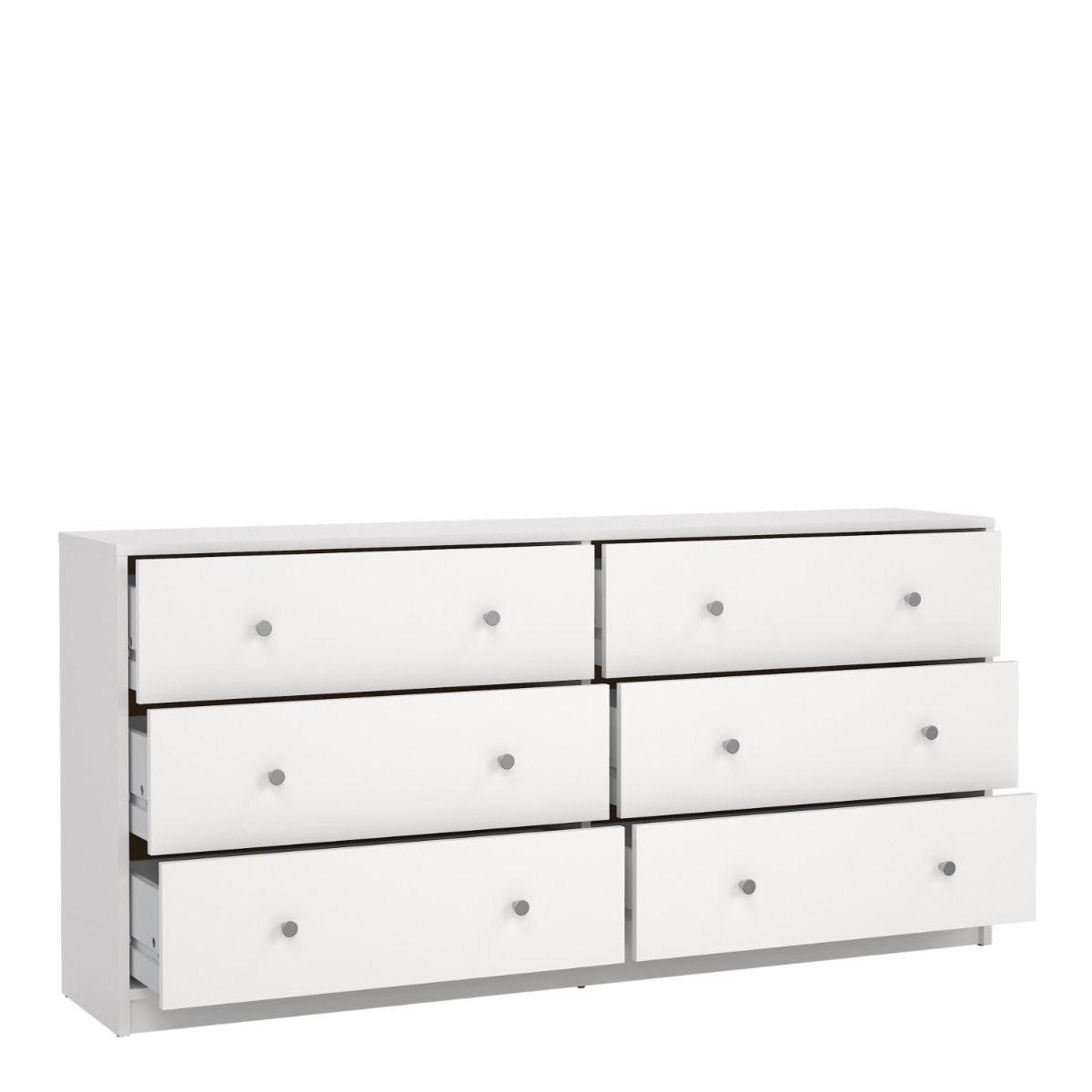 Modern Wooden Chest Of 6 (3+3) Drawers