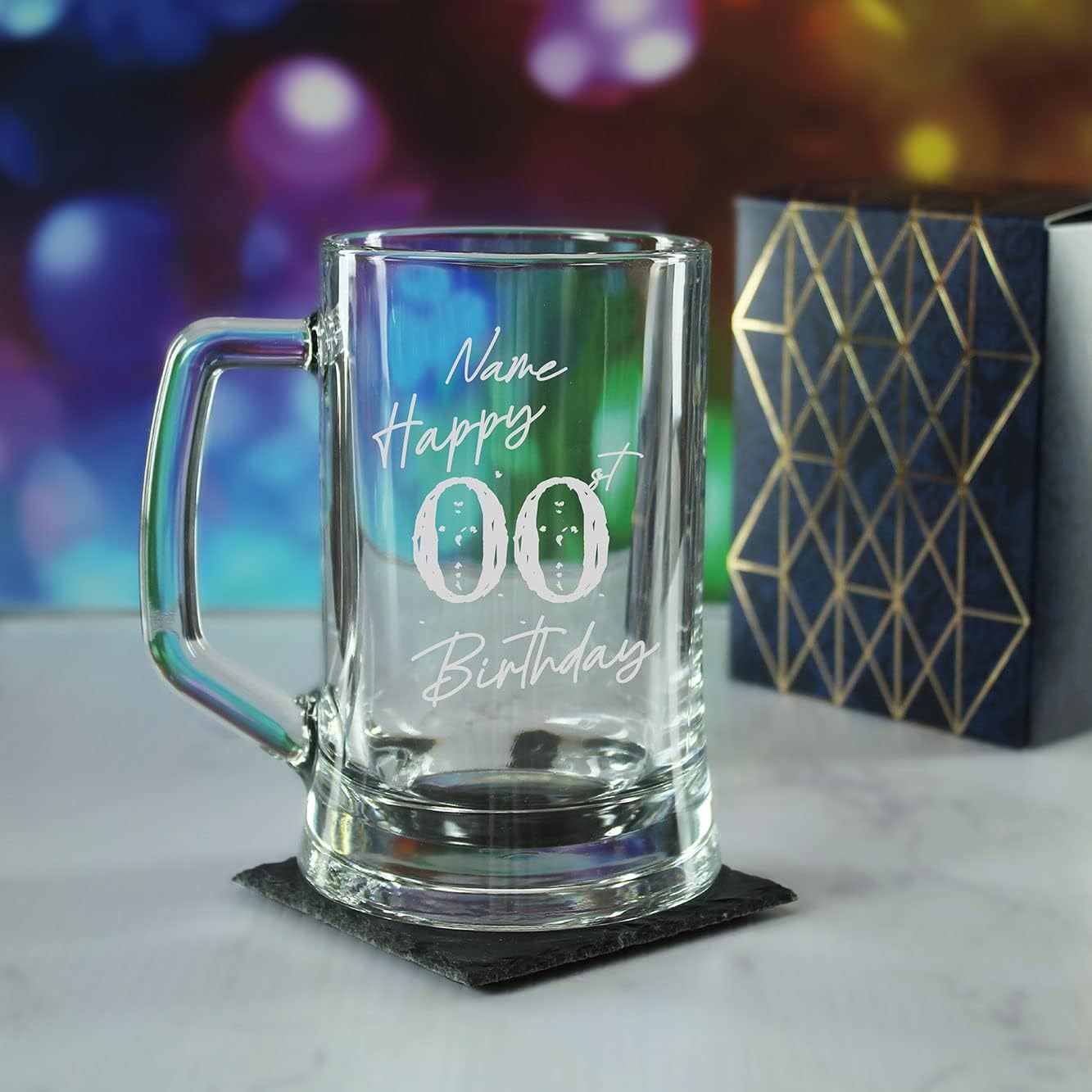 Engraved Tankard Beer Mug Stein Happy 20,30,40,