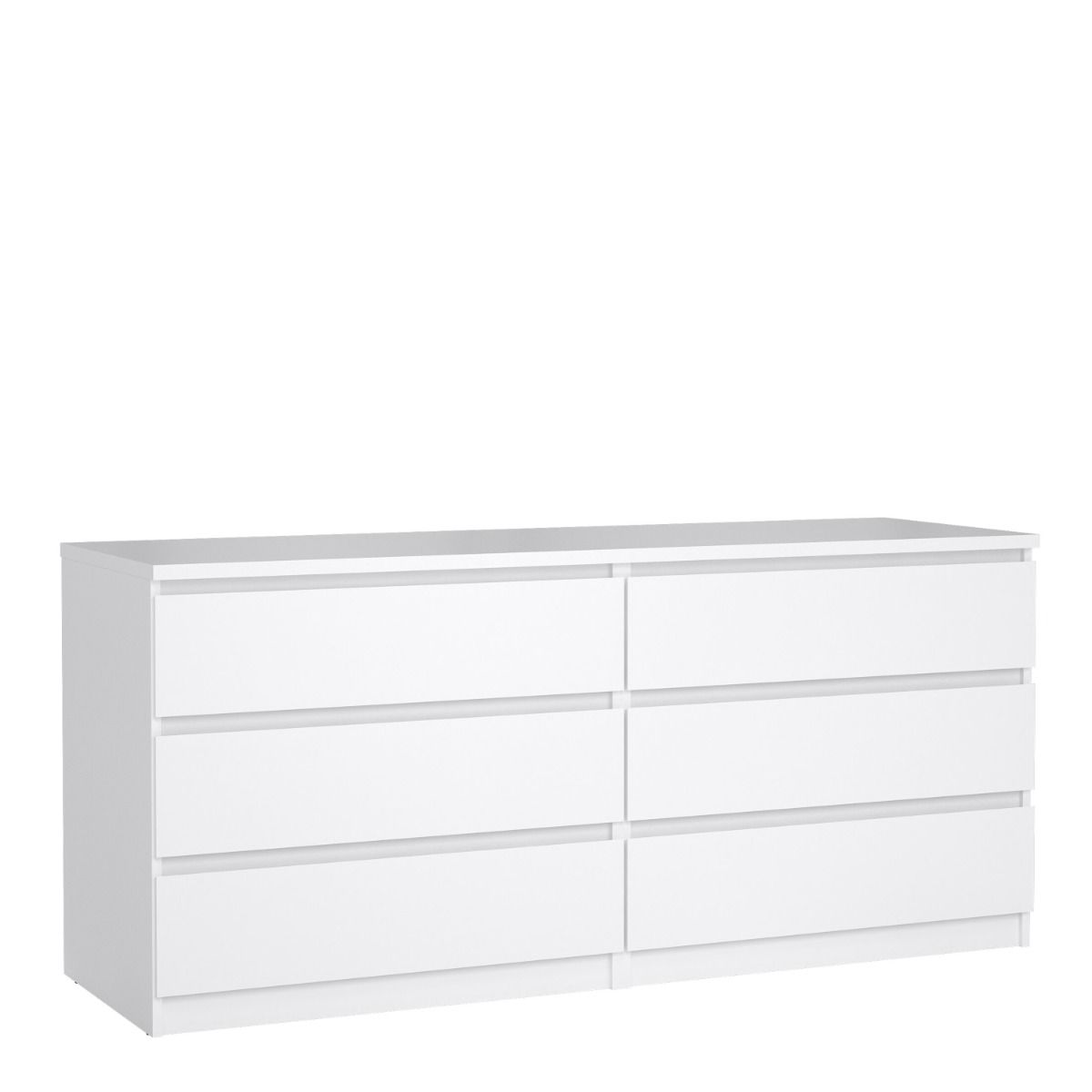 Modern Wooden Large Chest Of 6 Drawers W 153.8 x H 70.1 x D 50 cm