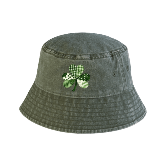 Patchwork Shamrock Bucket Hat