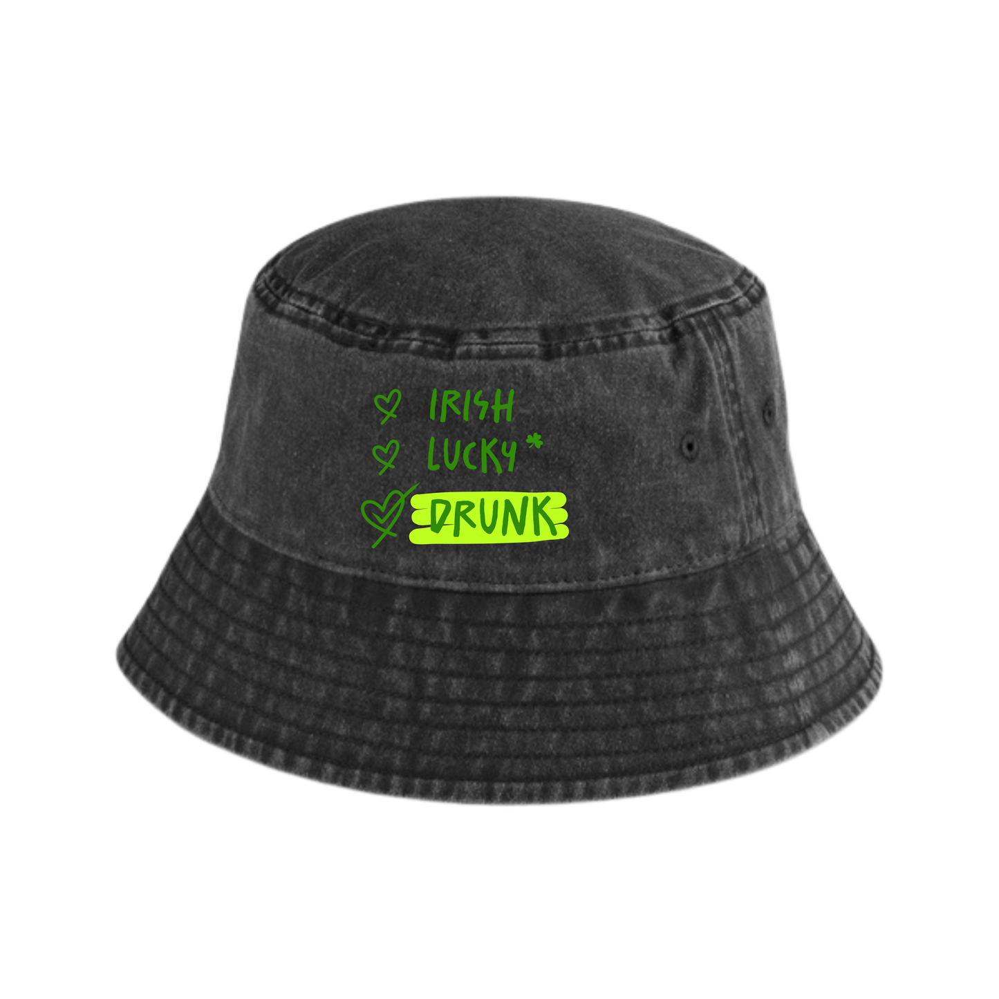 Irish Lucky Drunk Bucket Hat