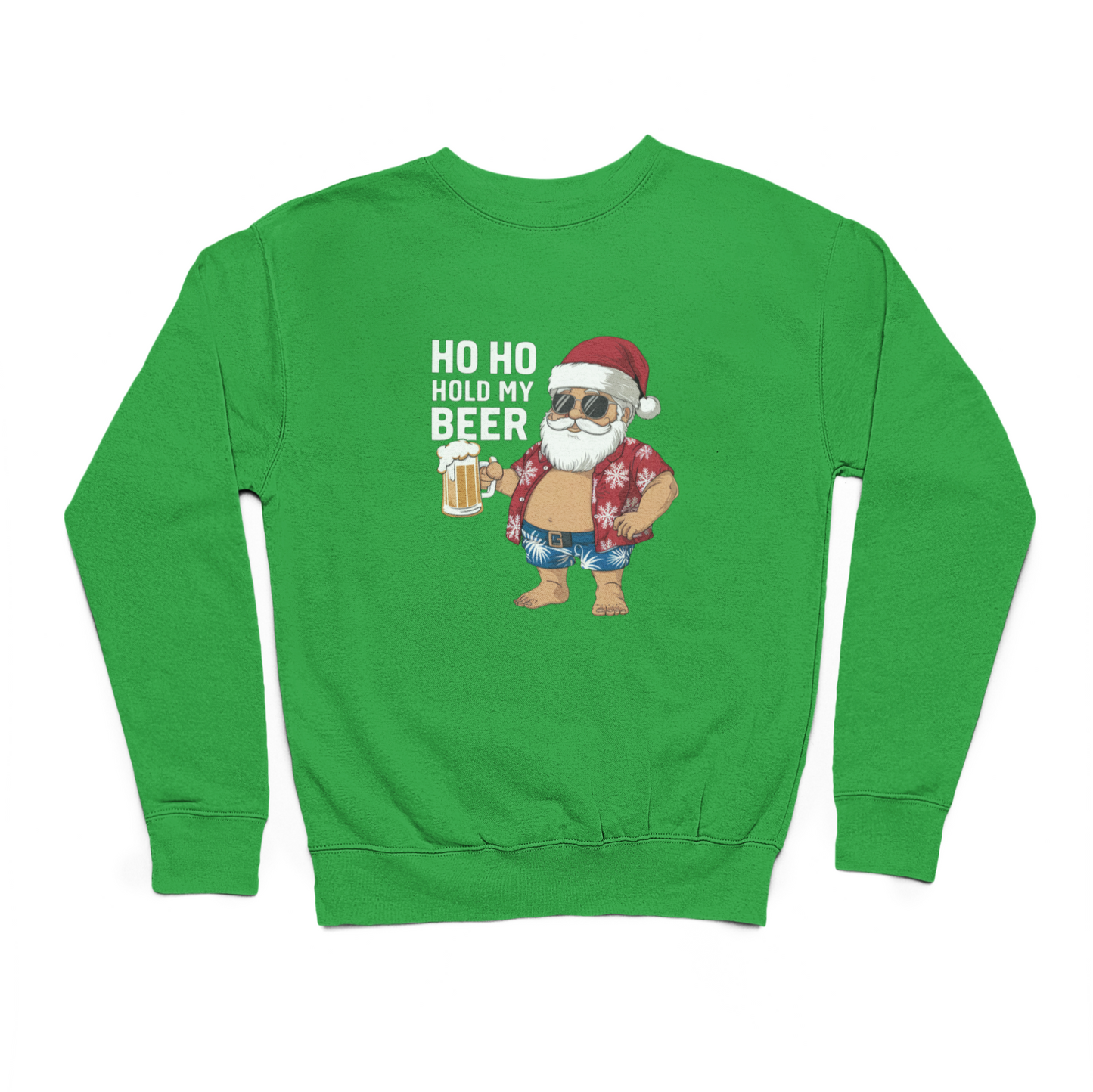 Ho Ho Hold My Beer Christmas Santa Sweater