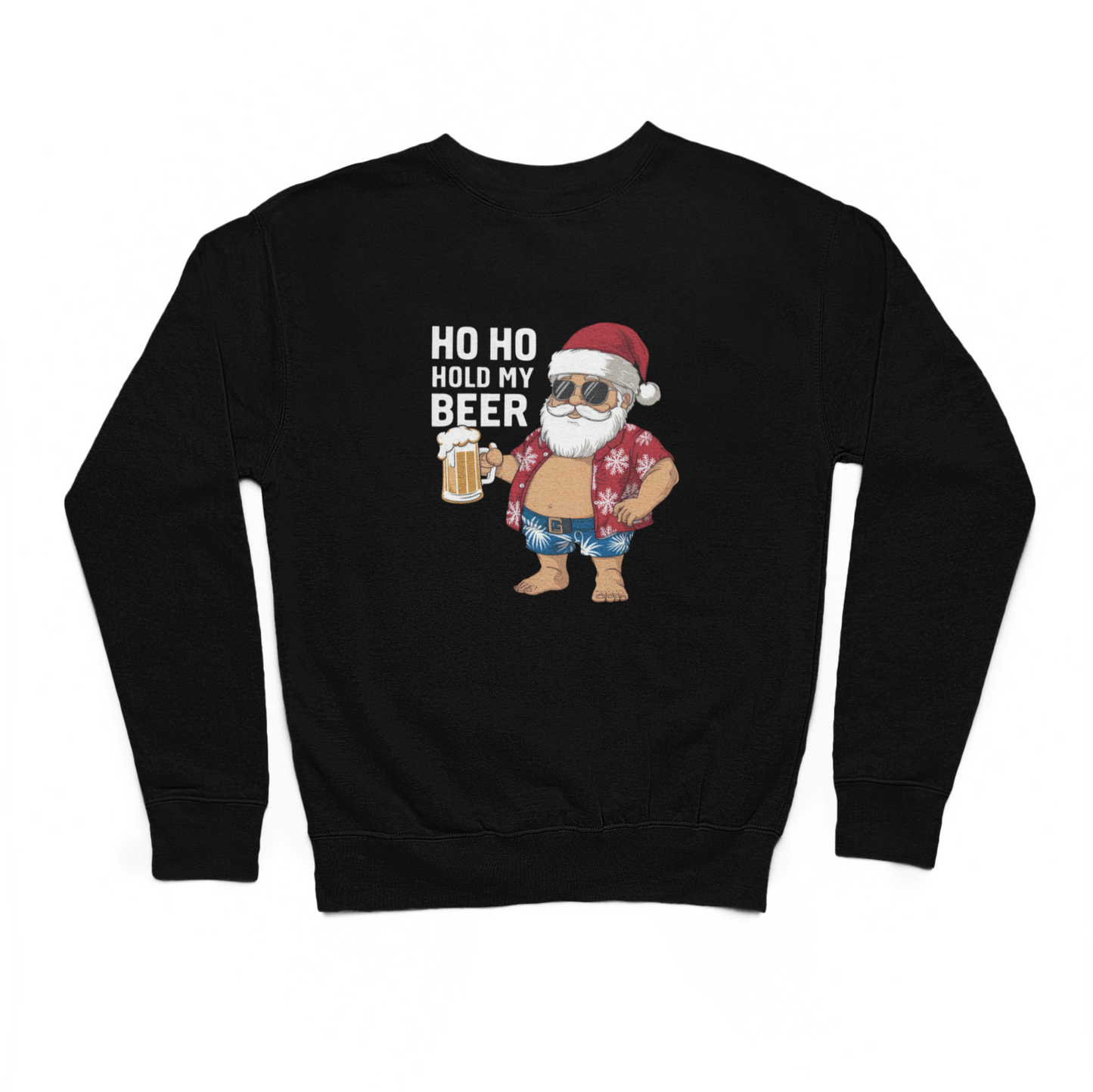 Ho Ho Hold My Beer Christmas Santa Sweater