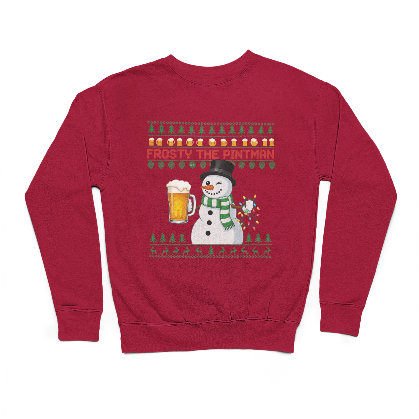 Frosty The Pintman Beer Sweater