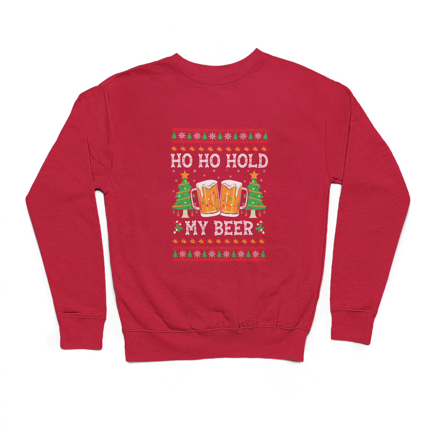 Ho Ho Hold My Beer Christmas Sweater