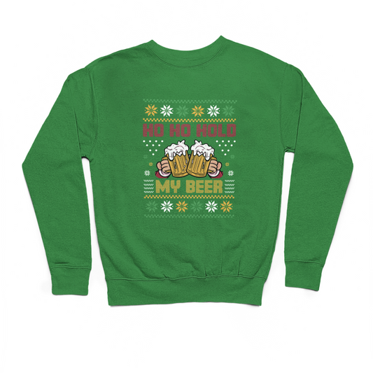 Ho Ho Hold My Beer Christmas Sweater