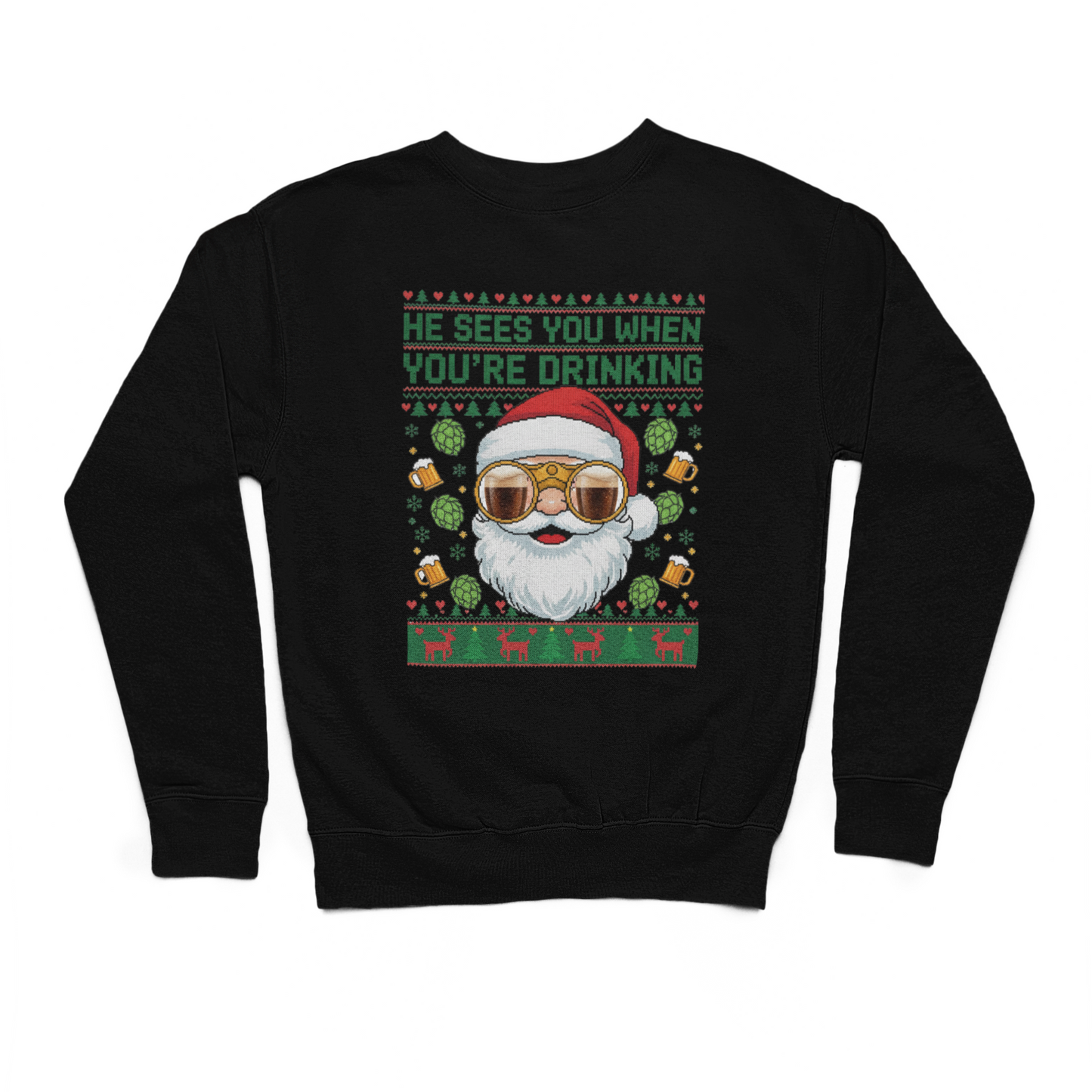 He Sees You When You're Drinking Sweater