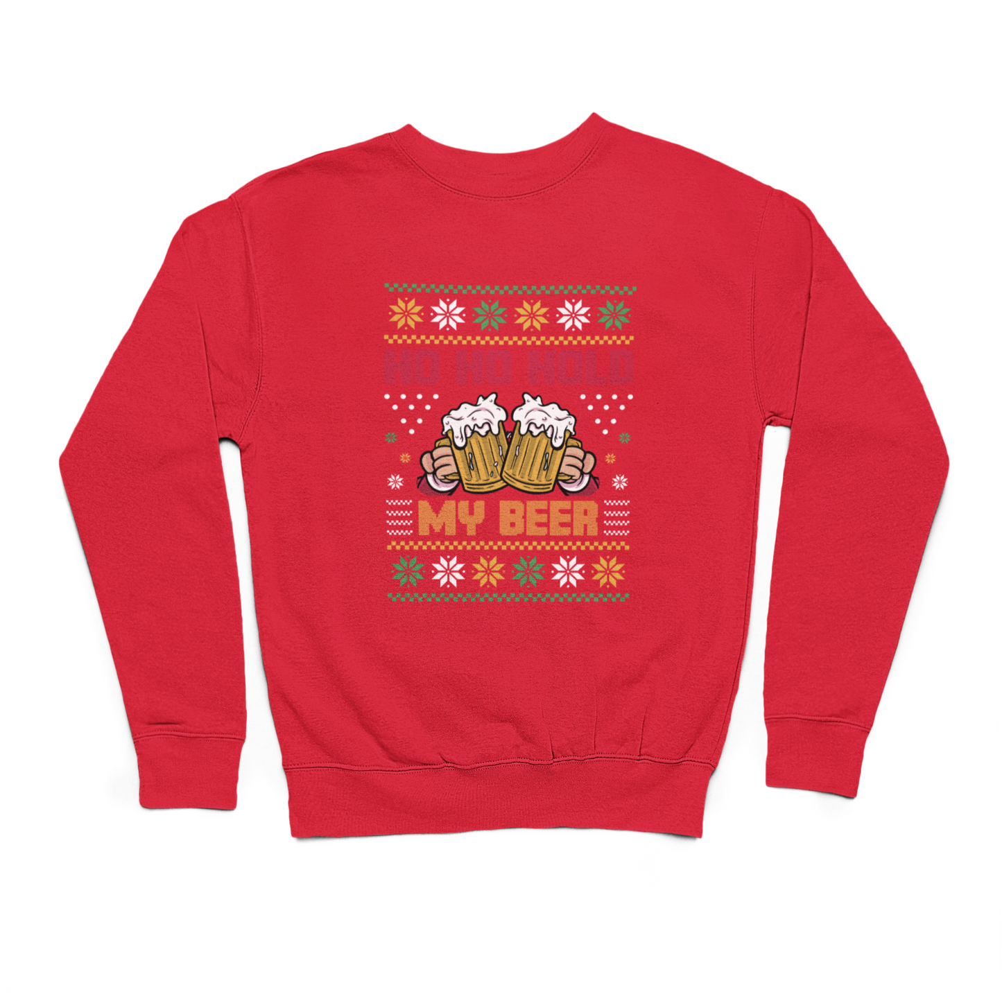 Ho Ho Hold My Beer Christmas Sweater