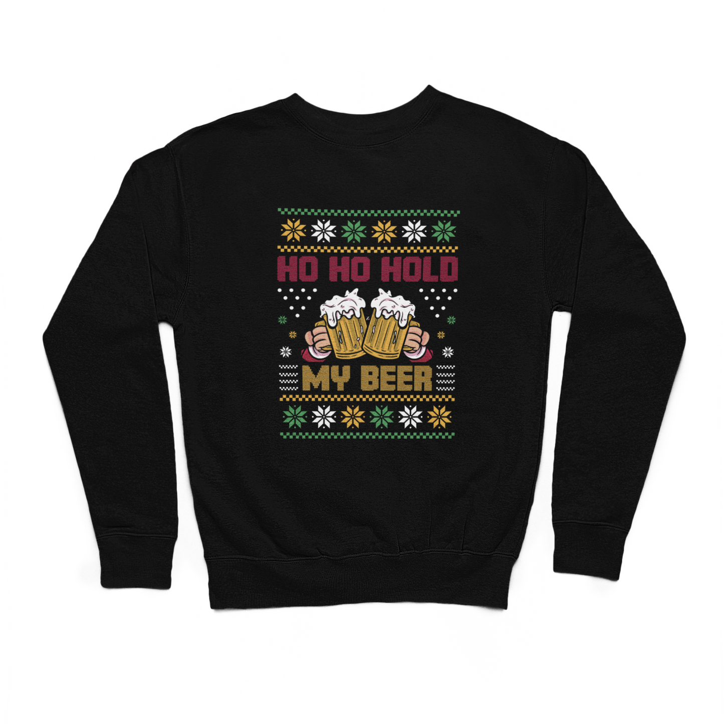 Ho Ho Hold My Beer Christmas Sweater
