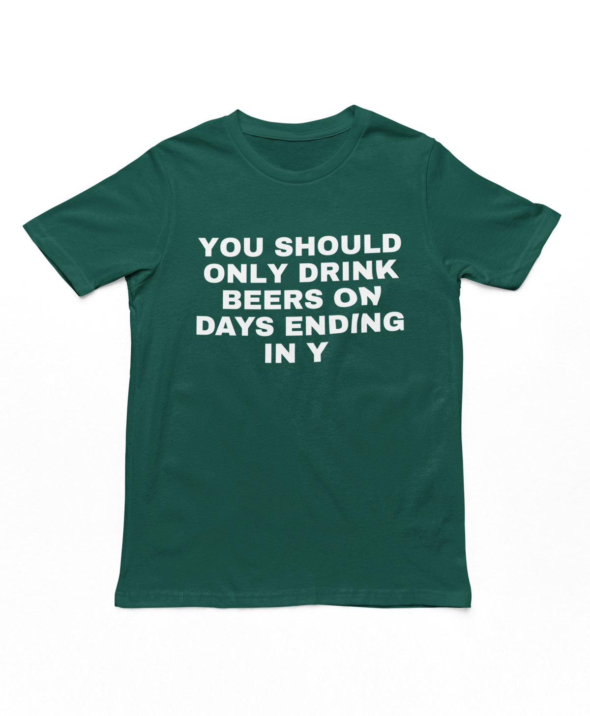 Drink Beers In Days Ending In Y Adults T-Shirt