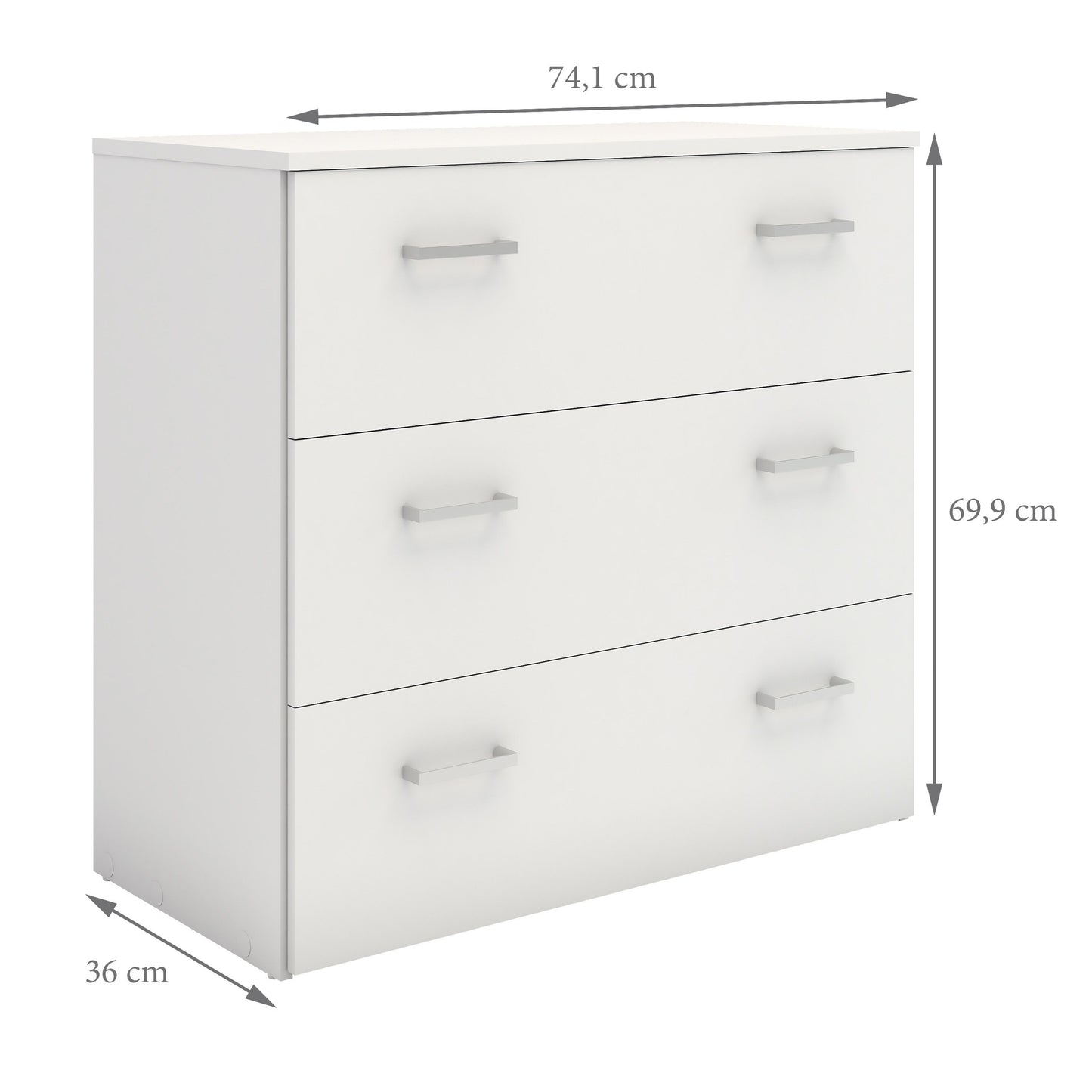 Space Chest of 3 Drawers