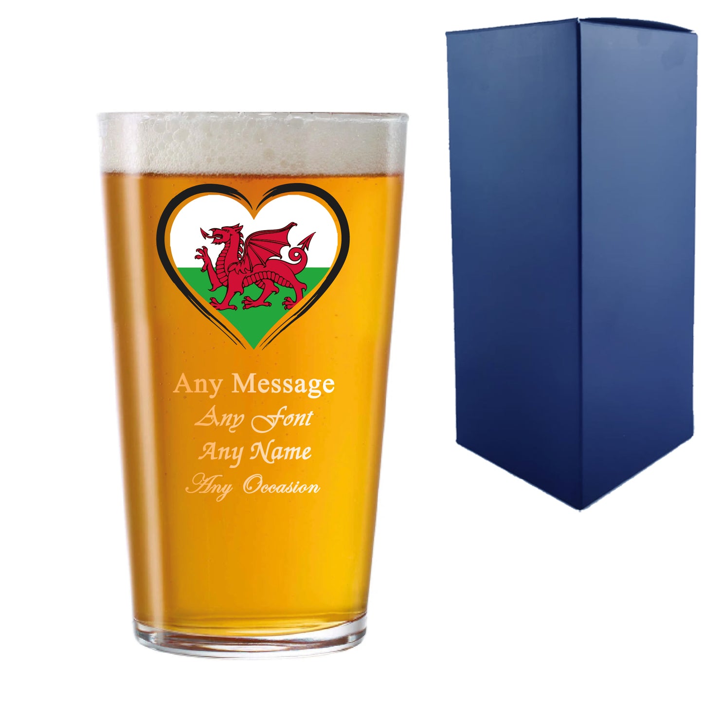 International Flag Pint Glasses