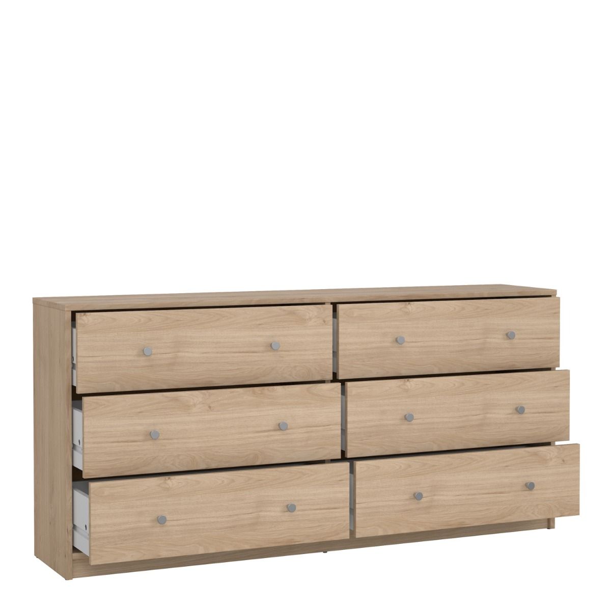 Modern Wooden Chest Of 6 (3+3) Drawers