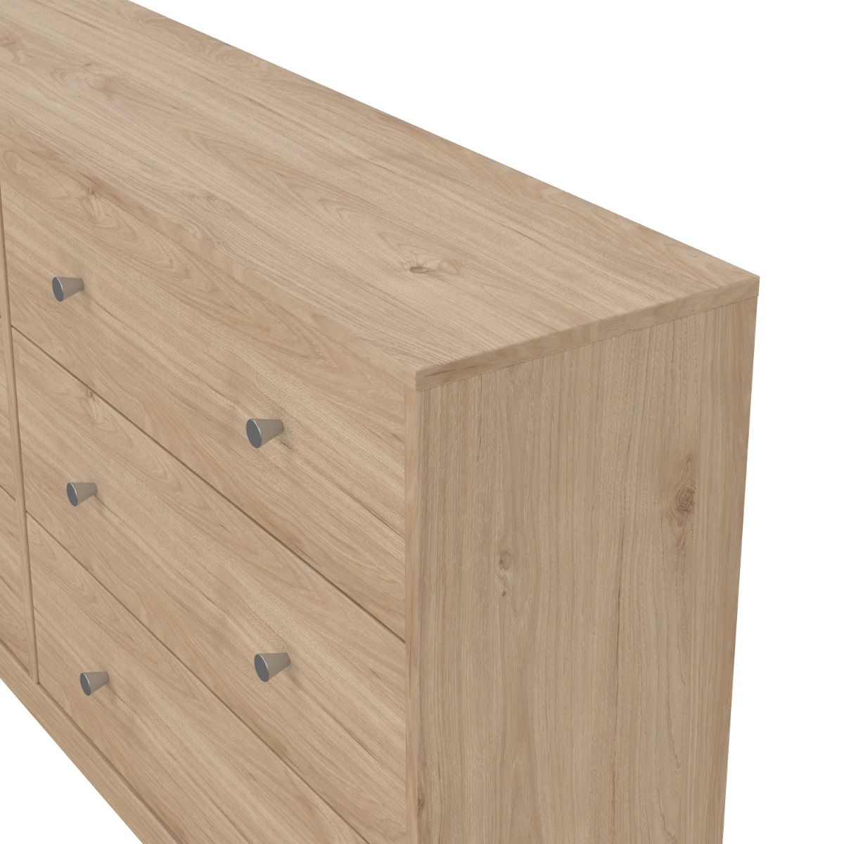Modern Wooden Chest Of 6 (3+3) Drawers