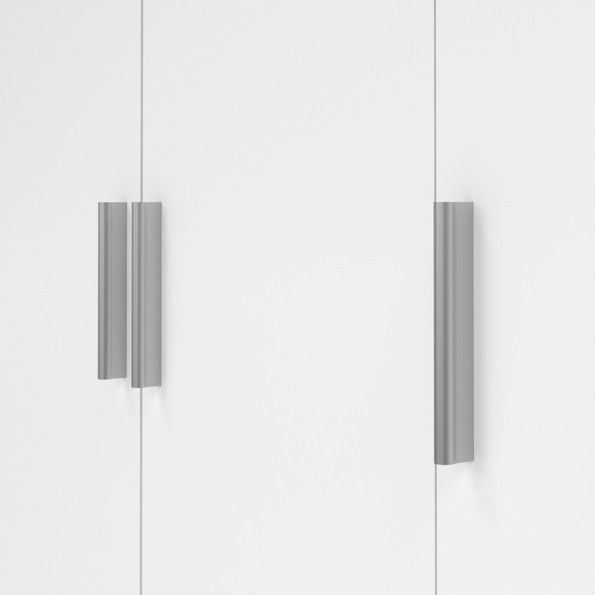 Pepe Wardrobe with 3 Doors in Oak with White High Gloss