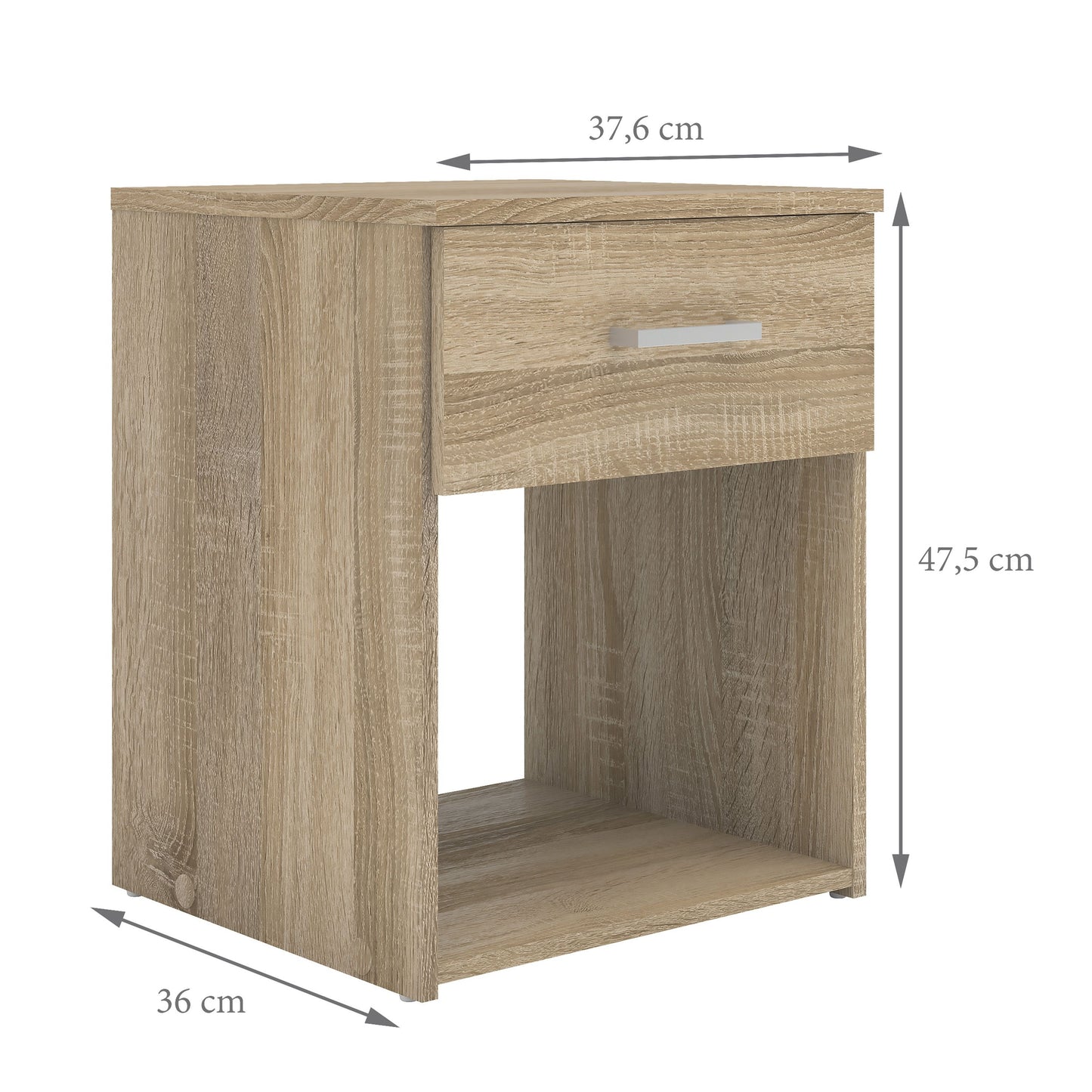 Space Bedside 1 Drawer