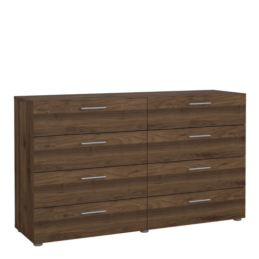 Pepe Wide Chest of 8 Drawers in Walnut