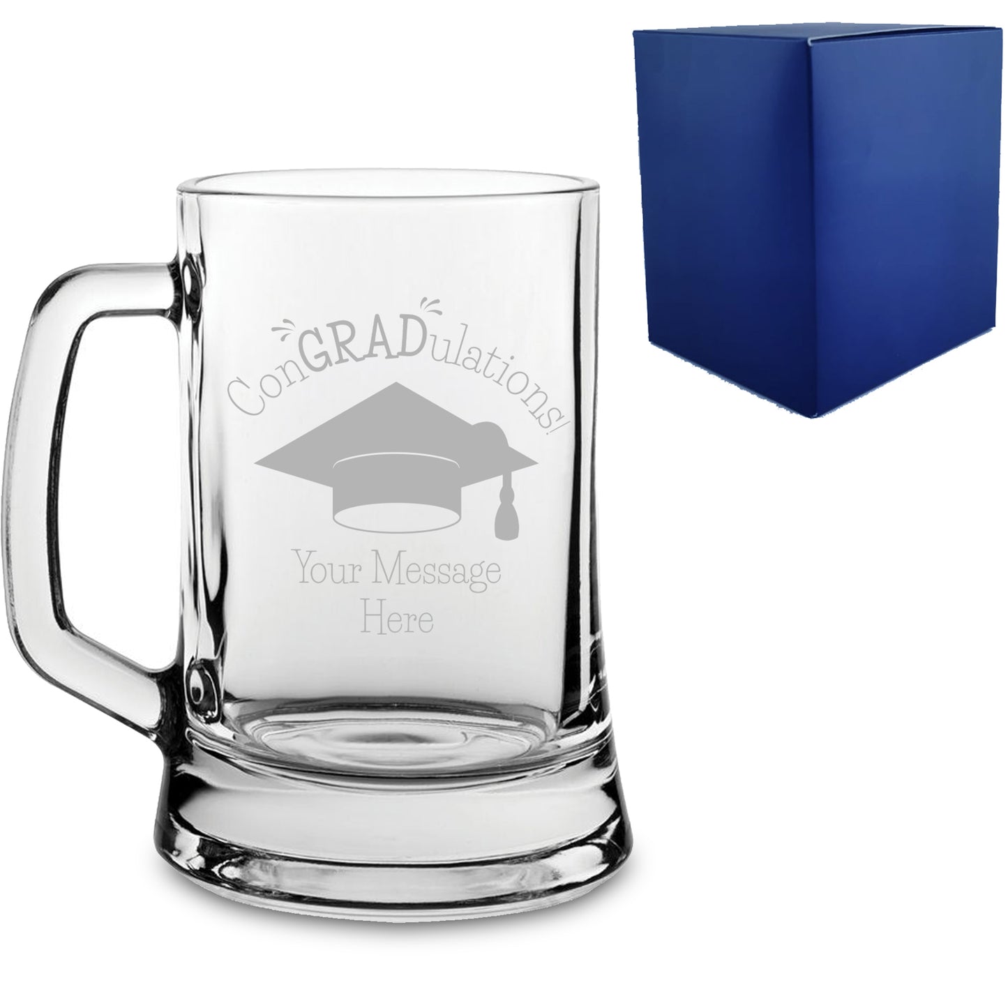 Personalised Engraved Graduation Beer Mug