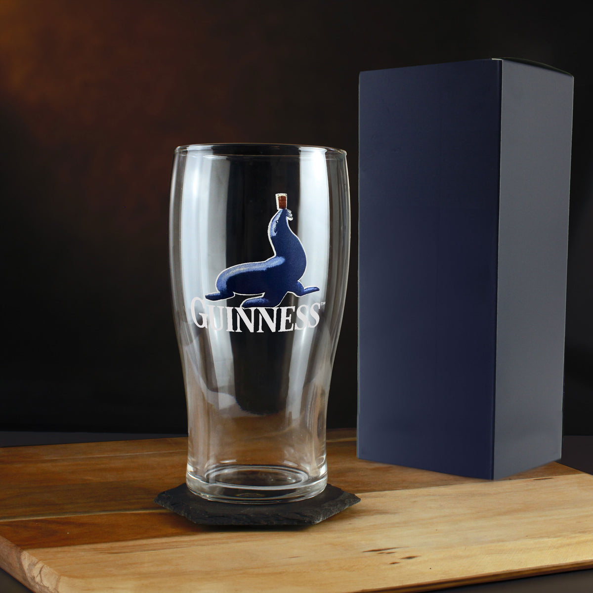 Official Guinness Pint Glass, Engraved with Any Message, Gift Boxed