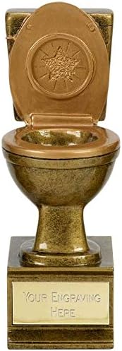 Personalised Engraved Golden Flush Award 6 Inch (15cm)