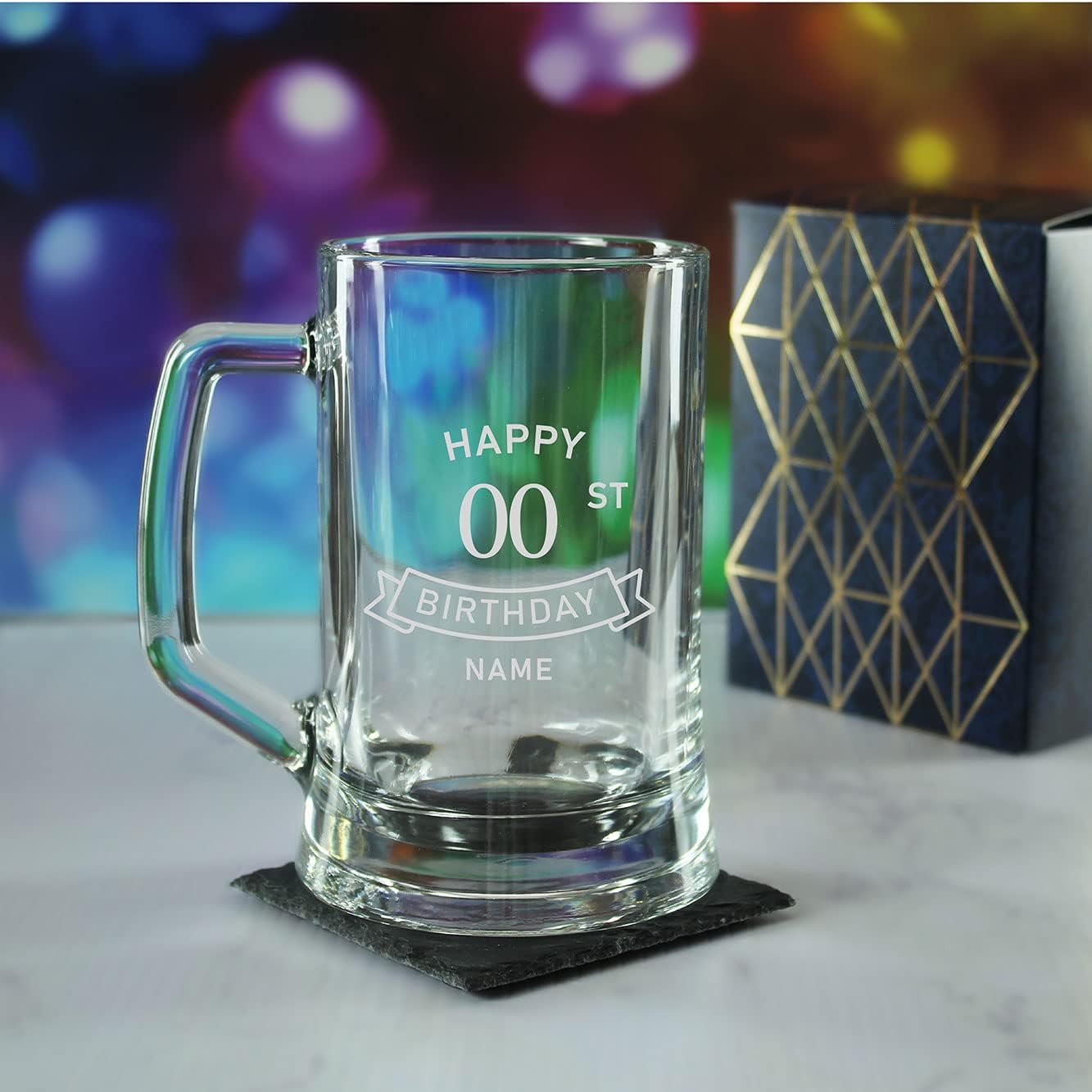 Engraved Tankard Beer Mug Stein Happy 20,30,40,