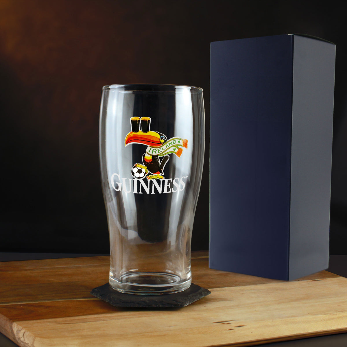 Official Guinness Pint Glass, Engraved with Any Message, Gift Boxed