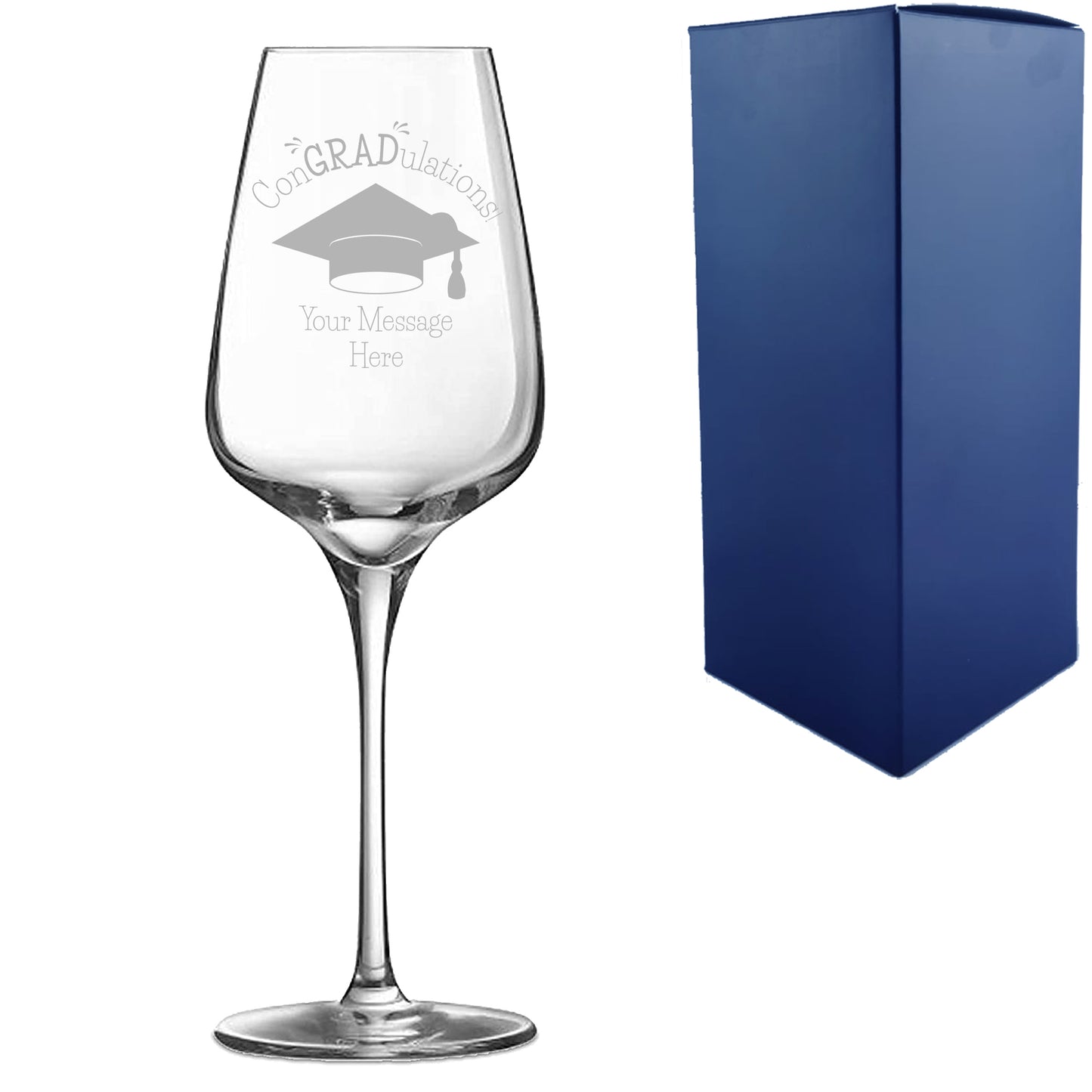 Personalised Engraved Graduation Wine Glass
