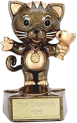 Personalised Engraved Cat Award 3 1/2 Inch (9cm)
